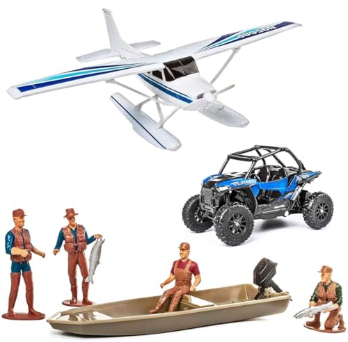 New Ray Toys Scale Model - Xtreme Adventure with Polaris ATV