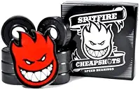 Spitfire Rolamento De Skate De Precisão Cheapshots, Rolamento De Esferas, Aço Carbono, Multi-Colorido, 8 Unidades