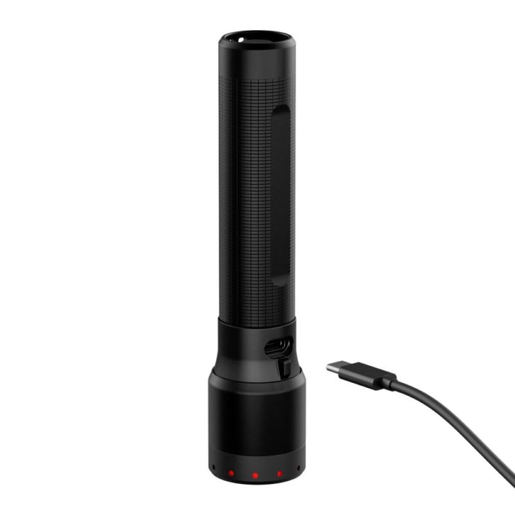 Ledlenser P7R latarka LED, ładowalna, 2000 lm, 320 m, USB-C, IP68, 80 h, 4 tryby - taktyka na wędrówki, awaryjne
