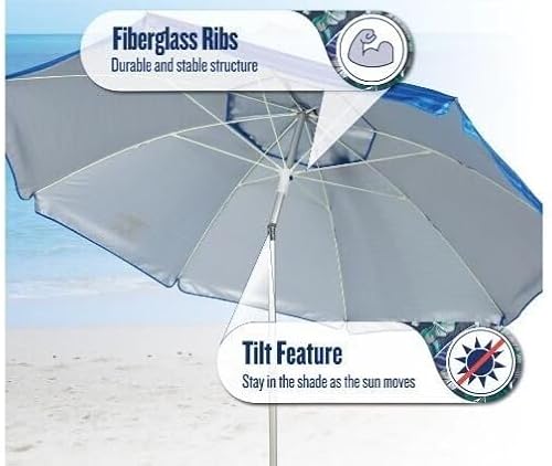 Tommy Bahama Beach Umbrella 2019 (Blue) - Thumbnail 7