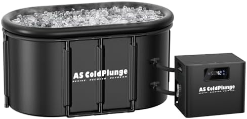AS ColdPlunge Ice Bath Chiller & Cold Plunge Tub Kit, 1/3HP Cold Plunge Chiller with Built-in Pump & Filter, Upgraded XXL 148Gal Ice Pod, Cold Plunge Tub with Water Chiller for Cold Therapy Recovery