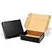 Livejun 24 Pack 13x10x2 Inches Black Shipping Boxes，3 Layers Corrugated Cardboard Box, Mailer Boxes for Packaging Mailing Gifts Digest Book Giving ProductsWrap Boxes with Lids (13''x10''x2'')