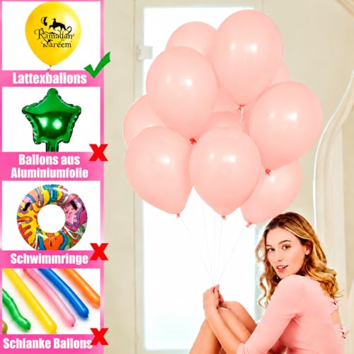FLSEPAMB Luftballonpumpe Elektrisch, 600W Motor Ballonpumpe Elektrisch Klein with 2+2 Düse, Intelligenter 2 Modus Pumpe Luftballon, Tragbar Luftballon Pumpe Elektro 6