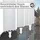 GOOPOOL Duschvorhang 240x200, Wasserabweisend Duschvorhang mit Gewicht, Duschvorhang Textil Waschbar Polyester Stoff Badevorhänge für Badezimmer, mit 16 Duschvorhängeringen, H200 x B240 cm Weiß