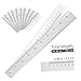 DOITOOL 100pcs Paper Tape Measure Double-Sided Ruler for Medical Use Easy to Read Hospital Industry