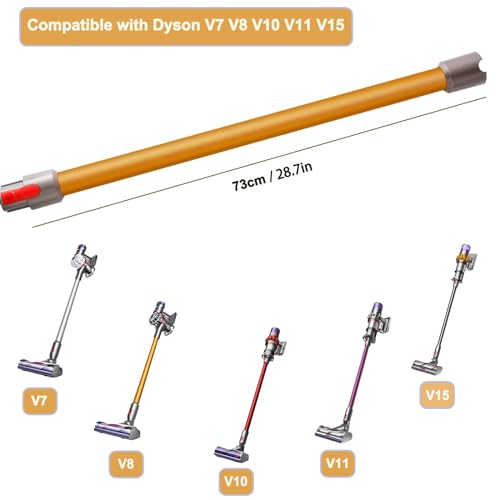 Image of Replacement Wand Tube for Dyson Stick V15 V11 V10 V8 V7 Vacuum Parts, Extension Vacuum Replacement Parts, 28.7 In (Gold)