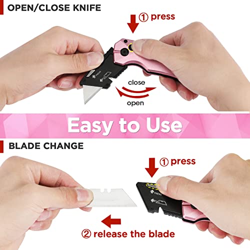 Workpro Magnetic Screwdrivers Set And Pink Folding Utility Knife #TOP4