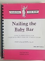 Nailing the Bar: How to Write Essay Answers for Law School and Bar Exams B000JZSTQI Book Cover