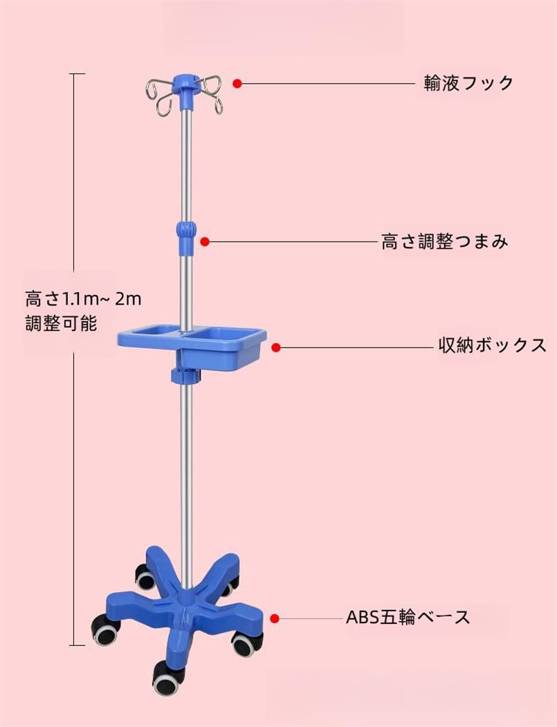 Amazon.co.jp: xixining 点滴スタンド 点滴棒 点滴台 点滴 スタンド