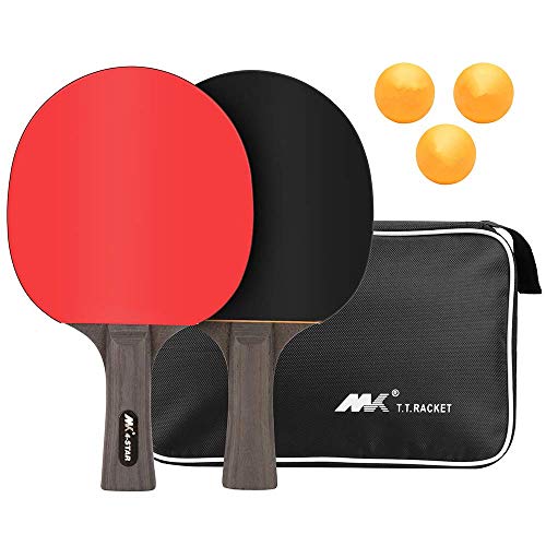  LangRay Raquettes de Ping-Pong, 1 Paire de Raq...