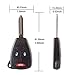 KEYALL 2 Pack 3 buttons Remote Control Car Key Fob 2011-2013 for Chrysler 200 3.6L KOBLEAR1XT,10443537 for Chrysler PT Cruiser 2007-2009