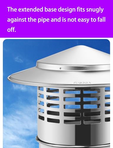 Tapa de chimenea de acero inoxidable resistente a la intemperie 6