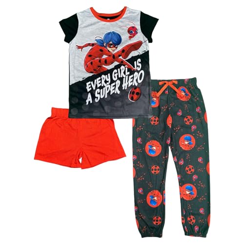 Miraculous Lady Bug Girls' Pajama Sleepwear Sets