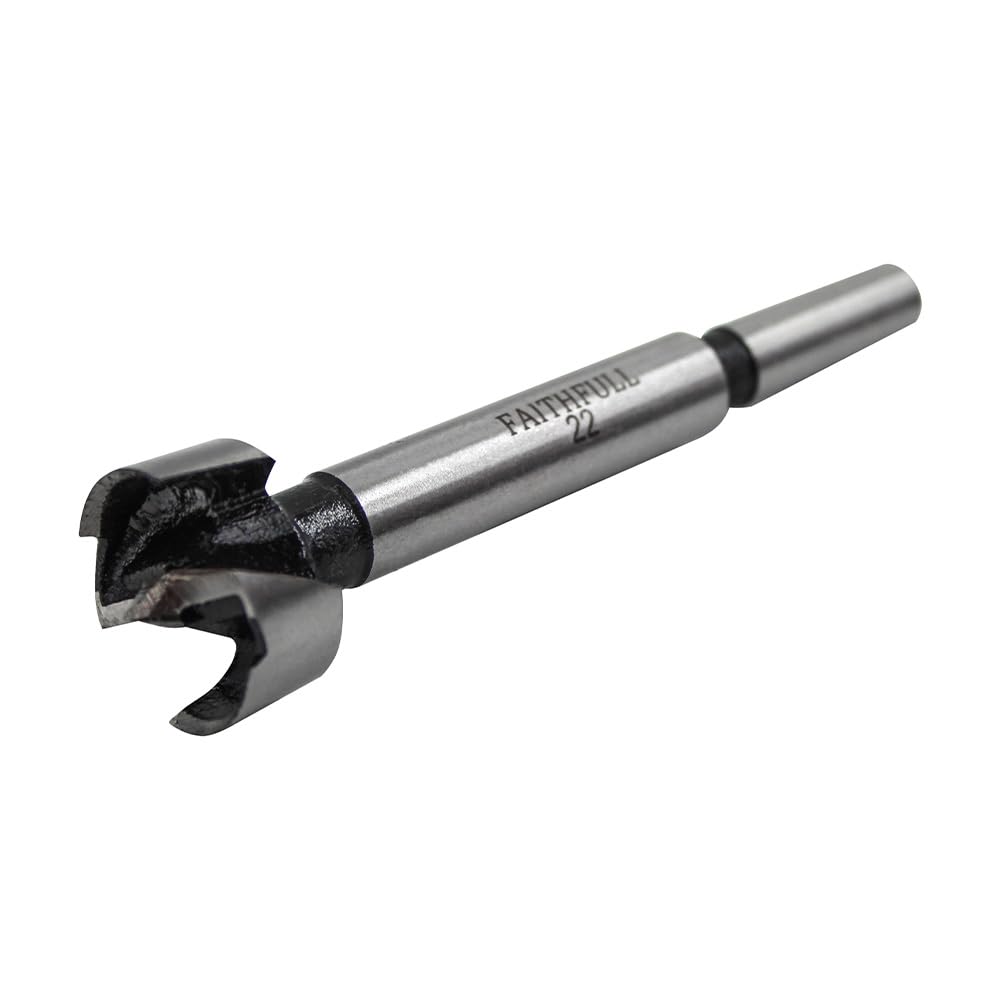 Faithfull FAIFOR22 Forstner Bit for Hardwood Softwood, Drilling, Boring, Straight, Angled, Overlapping, Pocket holes - 22mm