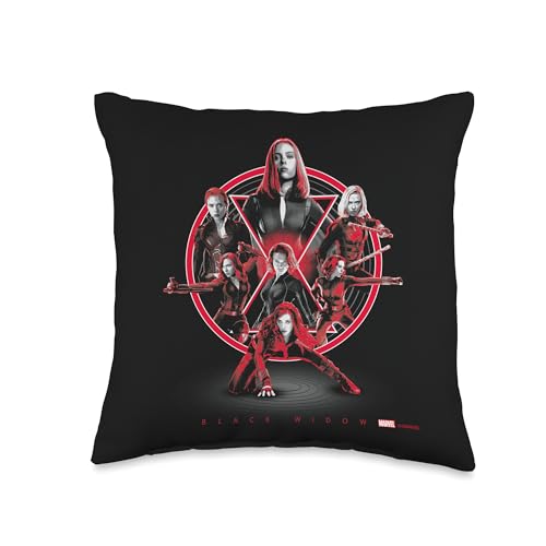 Coussin Marvel Black Widow de 40x40 cm imprimé multicolore en polyester