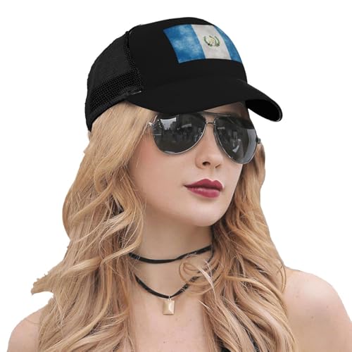 Flag of Guatemala Mesh Baseball Cap - Classic Adjustable Peaked Cap, Trucker Hat for Men and Women 5