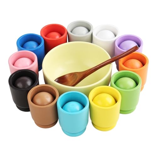 Jeu de tri de balles et gobelet motricité fine enfant 3 ans et plus