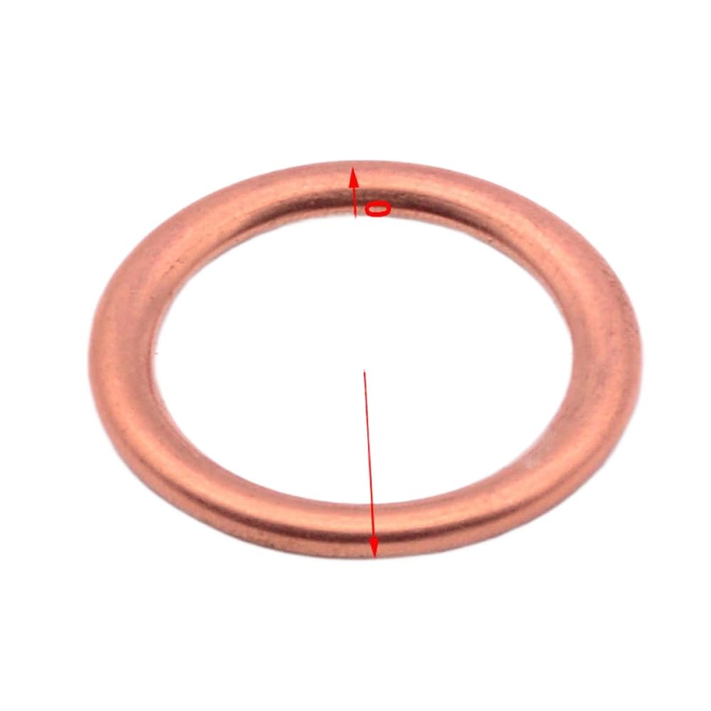 Bague d'étanchéité pour bouchon de vidange, rondelle de carter d'huile, Compatible avec 7703062062 16454 3121867 22mm x 16mm x 2mm