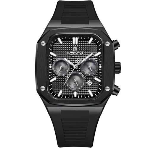NaviForce NF8037-BBB Black Chronograph Watch