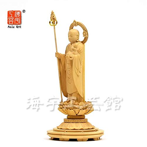 Amazon｜木彫り仏像 【子安地蔵菩薩】（子育地蔵菩薩・水子地蔵菩薩