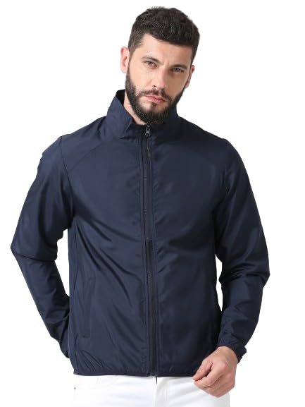 cnmn Men's Polyester Biker Jacket - Single Layer, Light Weight, Two Zipper Pocket, All Year Wear, Breathable, UV Protection-picture-40