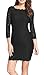 Berydress 3/4 Sleeve Full Zip Back Short Lace Cocktail Dress