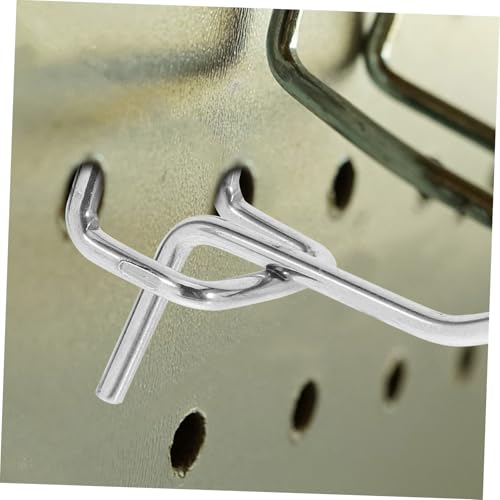 PRETYZOOM 12pcs Stainless Steel Curved Pegboard Hooks for Jewelry Displays by PRETYZOOM - Image 5
