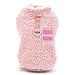 SMALLLEE_LUCKY_STORE Haustier-Sherpa-Fleece-Pullover Weste Rollkragenpullover mit D-Ring weiches Sweatshirt für kleine Hunde Katzen, Welpen Yorkie Chihuahua warme Herbst-Winterkleidung, Rosa, M
