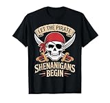 Photo Gallery lascia che i pirate shenanigans inizino skull swords halloween maglietta Photo Gallery lascia che i pirate shenanigans inizino skull swords halloween maglietta