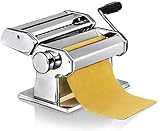 PREMIUM QUALITÄT: Die manuell pastamaschine ist aus hochwertigem edelstahl hergestellt, zum schutz der gesundheit der konsumenten! Diese nudelmaschine passt durch ihr fomschönes design und solidem konstruktion in jede küche!