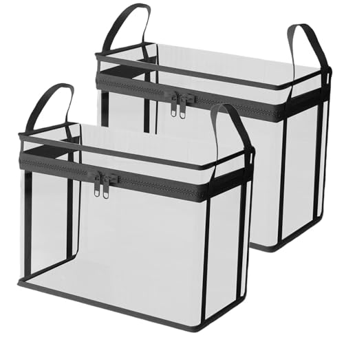 Caja de almacenamiento de juguetes de peluche, baúl transparente de 2 piezas para muñecas de peluche, contenedor de animales de peluche, para sala de estar, dormitorio, granja, apartamento, sala de