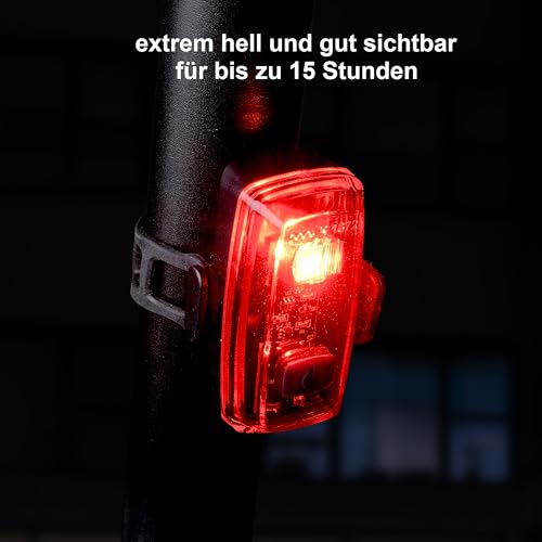 LED Fahrradlicht I StVZO zugelassen für Deine Sicherheit I Fahrradlampe I helles Fahrradleuchtenset...