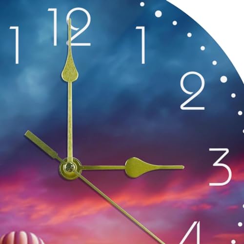 Horloge murale silencieuse à ballons multicolores idée cadeau - 3