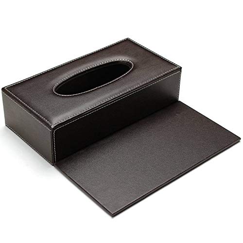 Étui de mouchoirs en cuir marron, une idée cadeau raffinée pour la maison
