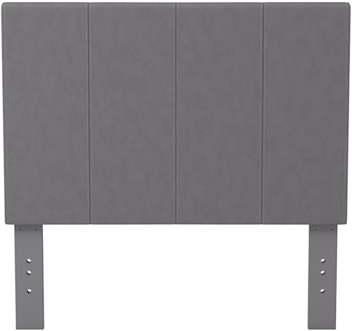 Miniatura 1 de Furniture of America Preston - Cabecera de tela, tamaño matrimonialQueen, color marfilgris