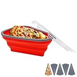 Iceten Pizza-Aufbewahrungsbehälter, zusammenklappbarer Pizzascheiben-Behälter,...