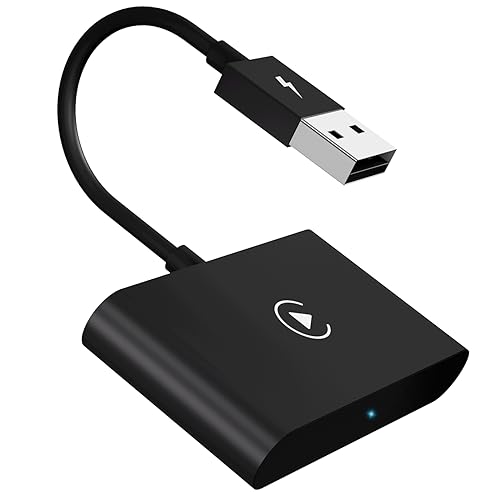 Wireless CarPlay Adapter, 2024 Upgrade CarPlay Wireless Adapter for OEM Wired CarPlay Cars, Fastest...