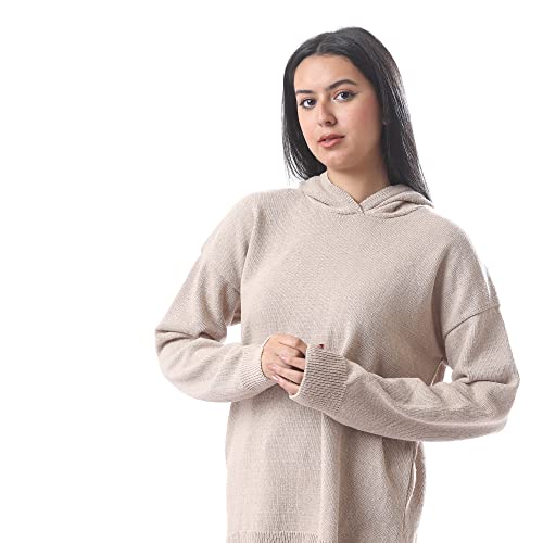 Andora women's 34w23w4503 pullover sweater, beige, one size