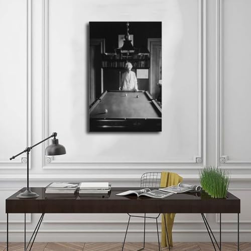 Impression sur toile Mark Twain billard 50x76 cm pour bureau - 3