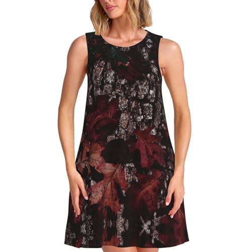 Robe d'été sans manches coupe ample anti-transpiration imprimé camo
