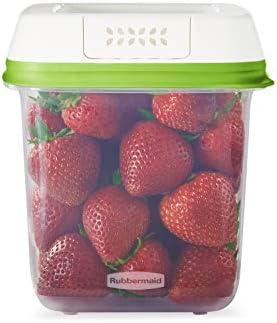 RUBBERMAID FreshWorks Produce Saver, Medium and Large Storage Containers, 8-Piece Set, Set of 4, Med & Lg