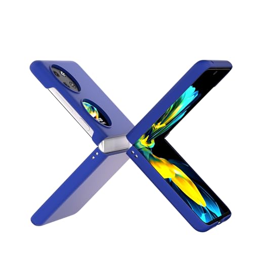 Case �Ή��@�� for Huawei Pocket 2 [�n�[�hPC] �܂肽���ݎ��X�}�z�P�[�X Blue