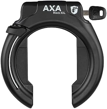 AXA Unisex - Candado para Cuadro Adulto - 2231014000, Negro, Talla única