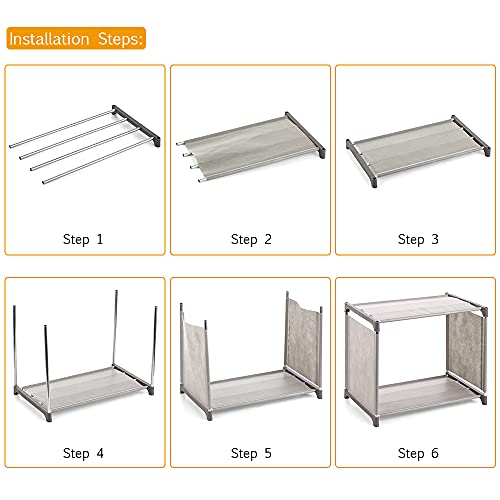 Staright Estante de 5 estantes de livros Estantes de livros Organizador de estantes de estantes de l