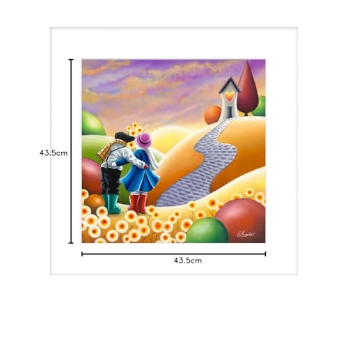 Artko Love Themed Framed Wall Art, 'Picked for You' by Claire Baxter, Contemporary Vibrant Artwork, Ready to Hang Home Décor - Image 3