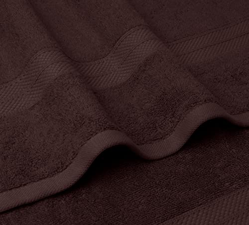 Avalon Towels Brown Bath Towels (Pack Of 4) Size 27X54 Inches 100% Cotton Towels For Bathroom, Highly Absorbent And Soft, Quick Drying, Hotel And Spa Quality, Perfect Bathroom Towels For Daily Use #TOP4