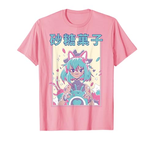 Candycore Girl Cute Pink Pastel Kawaii Anime Estética #9 Camiseta