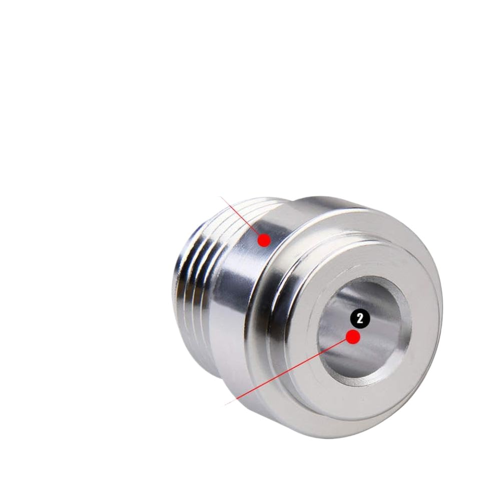 Aluminum Nitrous Hose Fitting Male Billet Straight Weld Bung Adapter AN6 AN8 AN10(an8)