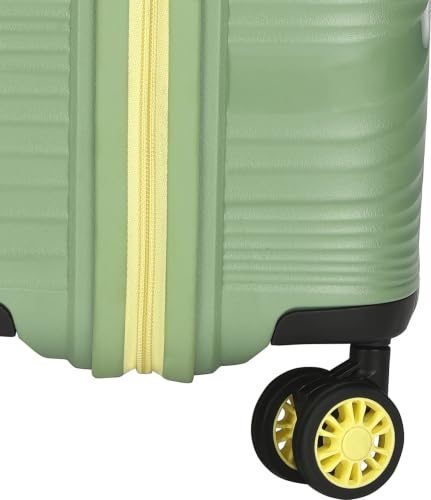 Image of Skybags Swirl Set of 3 Trolley Bag 56, 65 & 75cm | Small+Medium+Large | Hard Luggage | 8 Wheels Suitcase | Combination Lock with Anti-Theft Zipper | Polypropylene | 3 Years Warranty - Unisex (Green)