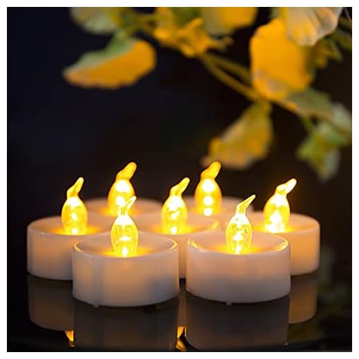 Julljus 6 stycken Timer Batteriljus, Gult Ljus Flimrande Velas de Cumplea OS, BOUGIE LED med timer, 6 timmar på, 18 timmar av Bordsdekoration (Color : Yellow light timer)